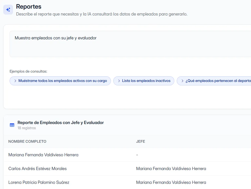 Reportes con inteligencia artificial